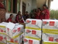 Mothers groups and FCHVs preparing child list to distribute baby food collected by LEADERS Nepal from Action aid.jpg