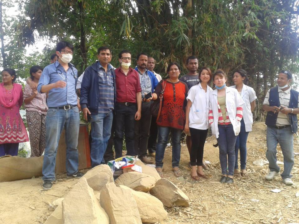 Team of doctors and nurses, Aadhar and Jyoti Hospital.jpg